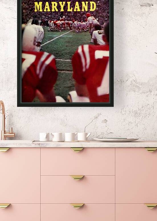 1964 Maryland Terps Football Art by Row One Brand