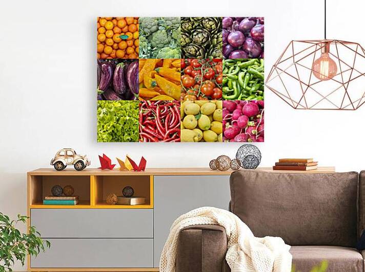 Fruit and Veg Collage by Assaf Frank