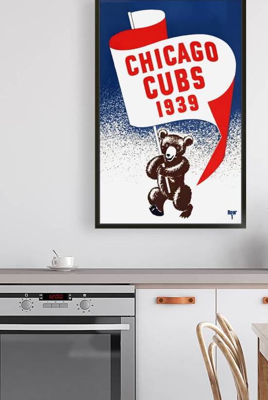 1939 Chicago Cubs Baseball Art by Row One Brand