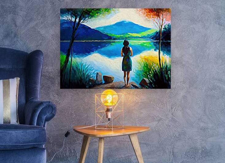 The harmony of the lake - GIA-2309-1047-OIL by JordiCarrio