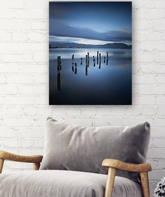 Wooden pier remains. Lake Massaciuccoli. Italy by Stefano Orazzini