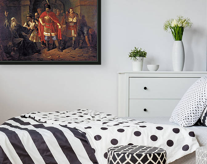 Patriarch Hermogenes Refusing to bless the Poles by Vasily Sergeyevich Smirnov