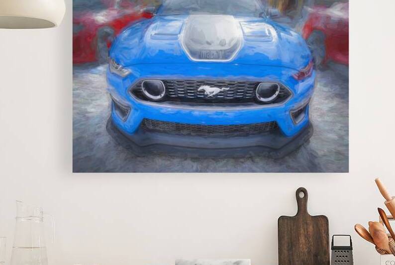 2021 Ford Mustang Mach 1 Grabber Blue X 1 by Rich Franco