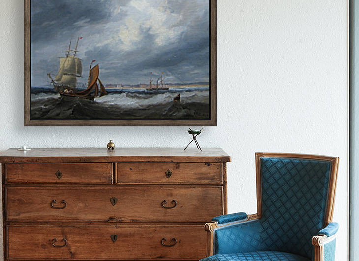 Shipping off Seaham by John Wilson Carmichael