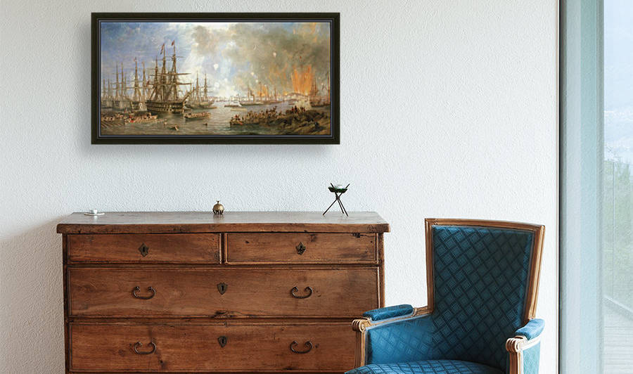 The Bombardment of Sveaborg by John Wilson Carmichael