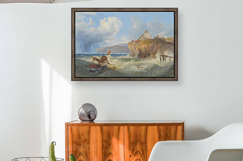 Landscape with a house by the sea by John Wilson Carmichael