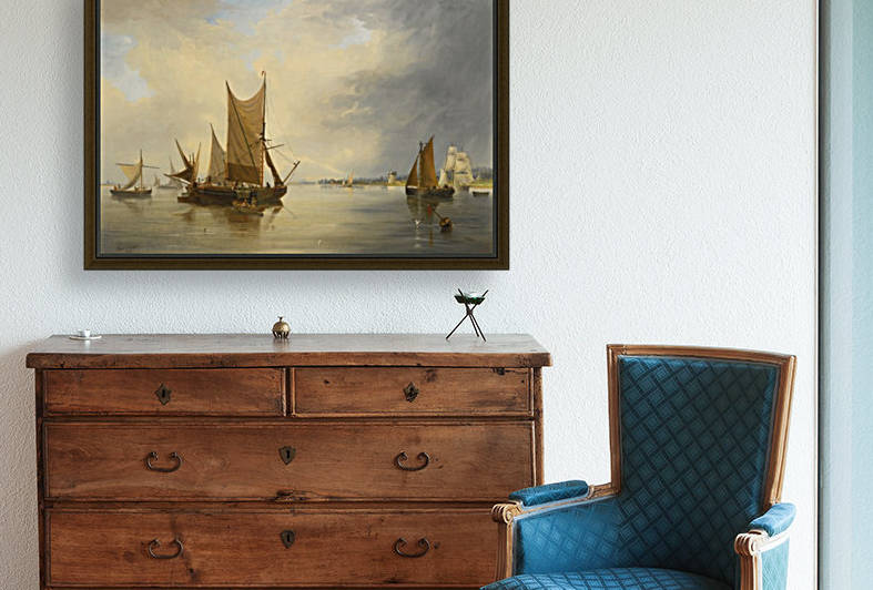 Sailing on the sea by John Wilson Carmichael