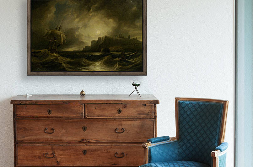 A Breezy Evening off Saint Hildas by John Wilson Carmichael