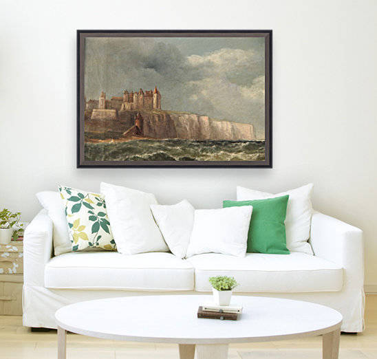 A castle on a clif by John Wilson Carmichael