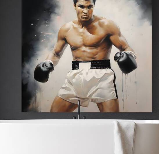 Beautiful portrait of legendary MUHAMMAD ALI -MUHAMMAD ALI WALL ART by Goldfishwallart