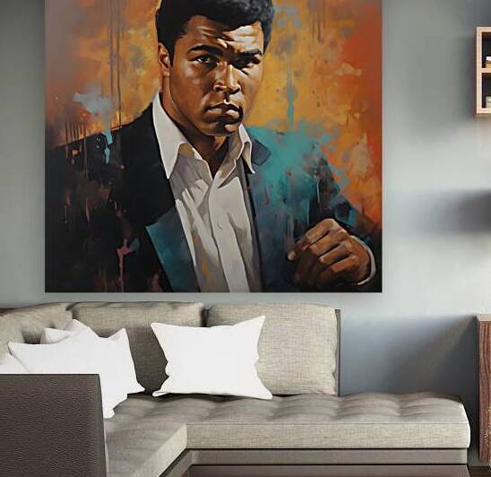 The legendary boxing champion Muhammad  Ali -Muhammad  Ali  wall art by Goldfishwallart