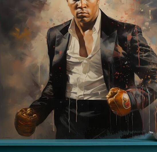 Beautiful portrait of legendary boxing champion Muhammad Ali -Muhammad Ali Canvas Print by Goldfishwallart