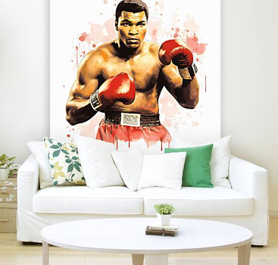 Vintage Muhammad Ali boxing champion wall art by Goldfishwallart