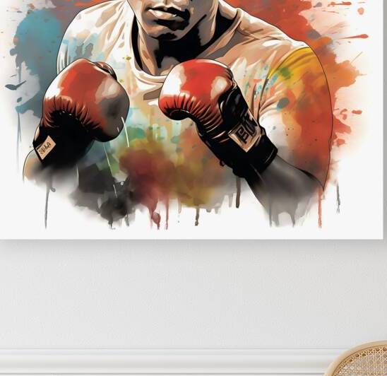 Vintage Muhammad Aliboxing champion wall art by Goldfishwallart
