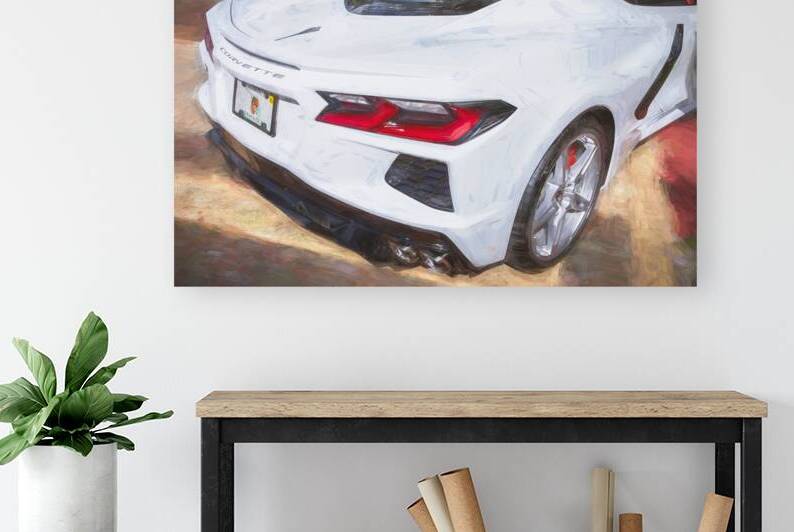 2021 White Chevrolet Corvette C8 X 2 by Rich Franco