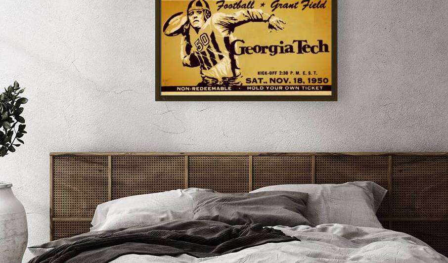 1950 Georgia Tech Football Ticket Remix by Row One Brand