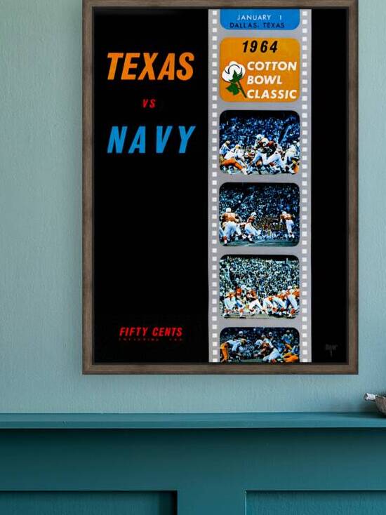 1964 Cotton Bowl Program Cover Art by Row One Brand