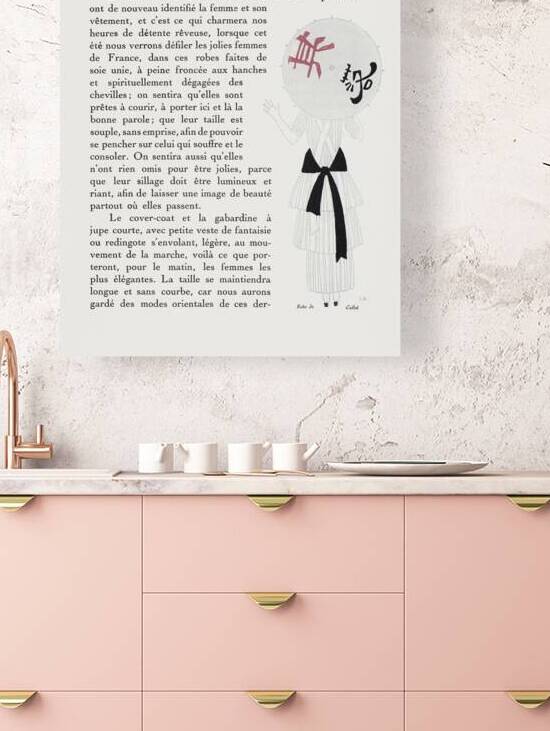 Autours Simples 1915 fashion illustration by George Barbier.  by IStockHistory com