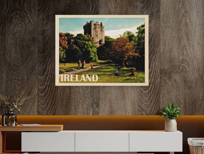 Ireland Castle Travel Poster by vintagesupreme