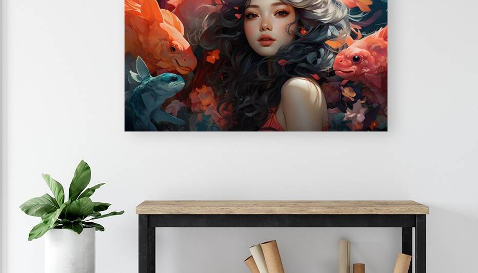 Whimsical illustration with vibrant color and magical creature. by Israt Jahan Elma