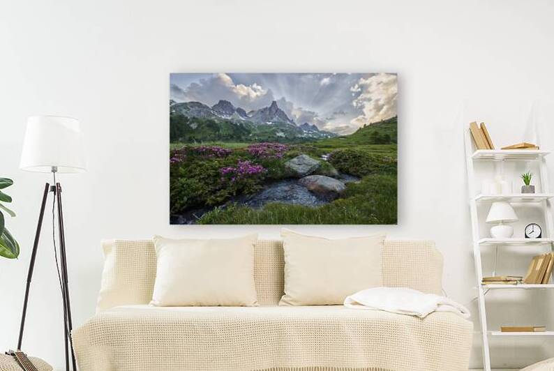 Below God Rays in the Alps by Images By Jon Evan