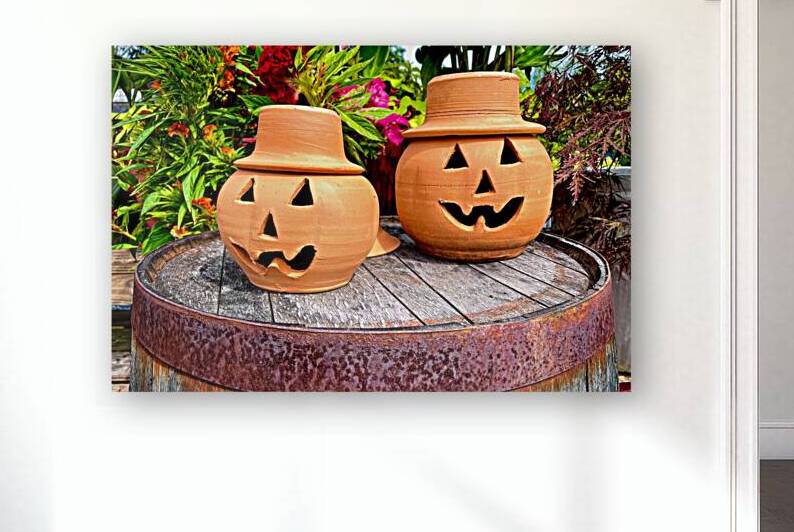 Pumpkin Smiles on a Barrel by Bill Swartwout Photography