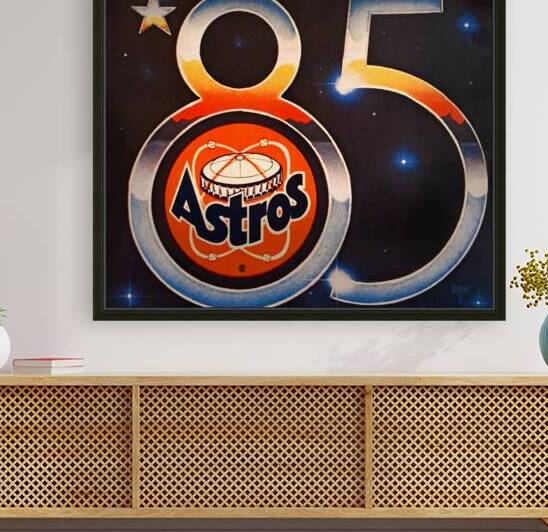1985 Houston Astros Throwback Art by Row One Brand