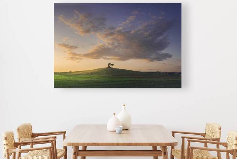 Old windmill and a cloud. Tuscany by Stefano Orazzini