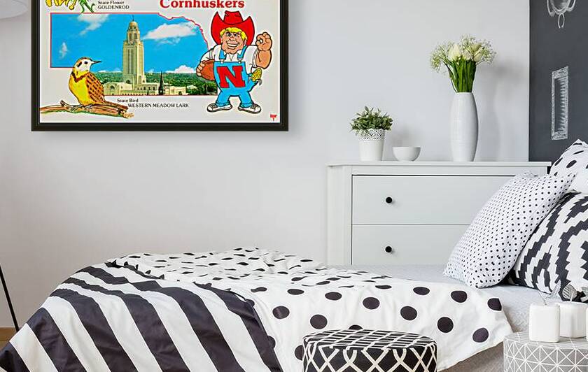 1980 Herbie Husker Nebraska Art by Row One Brand