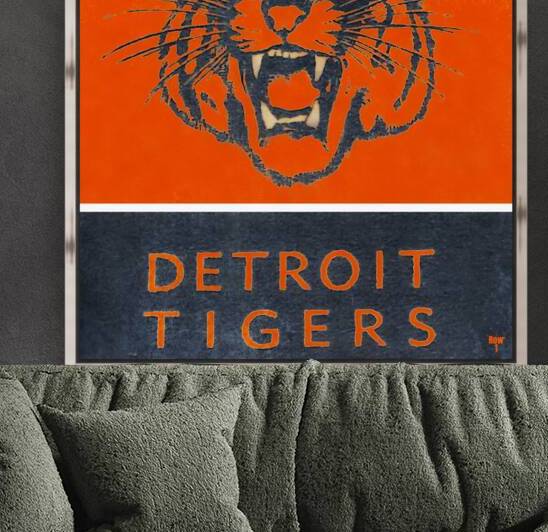 Vintage Detroit Tigers Art by Row One Brand