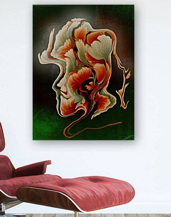 Blossoming Birth -  Floral Growth Art Print by Corina Ioana