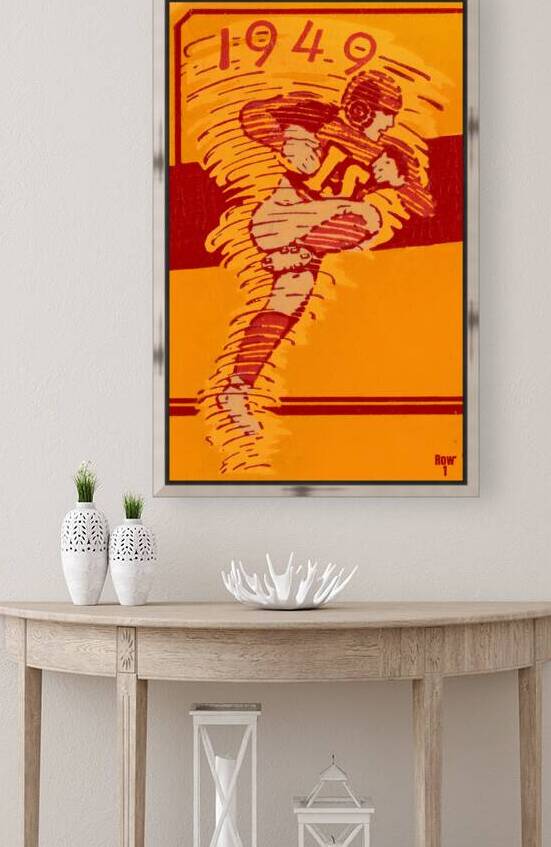 1949 Iowa State Ticket Stub Remix Art by Row One Brand