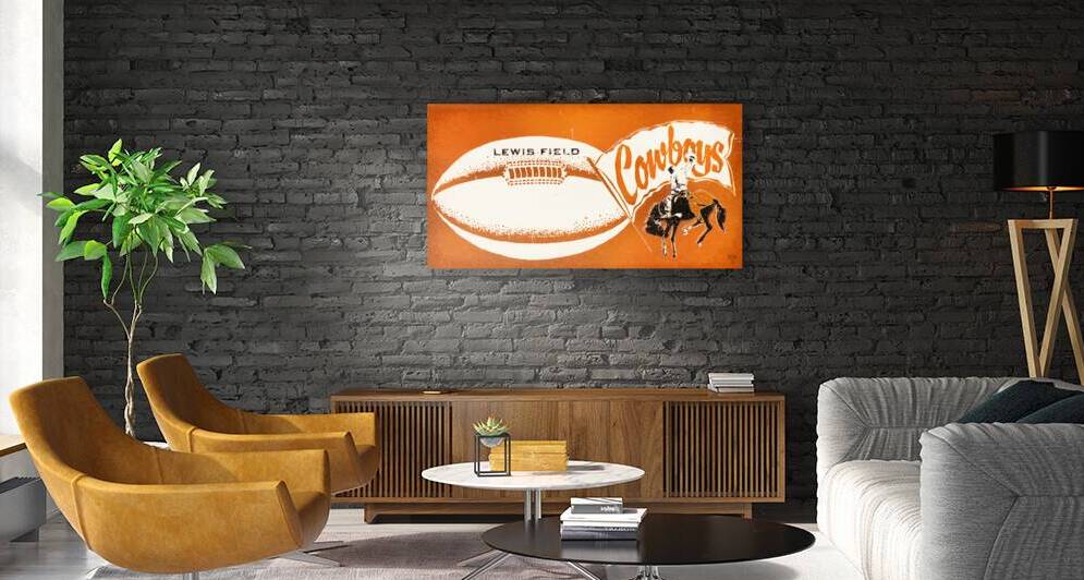 1968 Oklahoma State Cowboys Ticket Art by Row One Brand