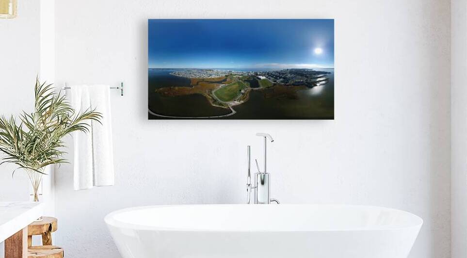 Ocean City Bay to Beach Panorama by Bill Swartwout Photography