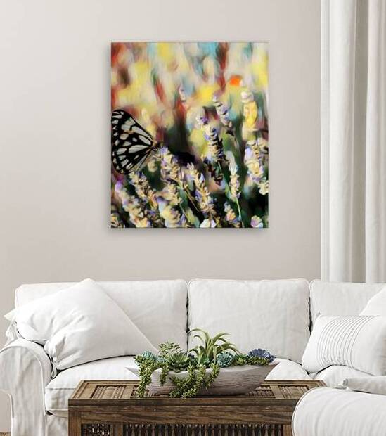 Fluttering Fantasia - Nature Art Print by Corina Ioana