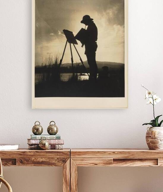 Woman painting at easel from Camping trips on Cul by ASAR STUDIOS