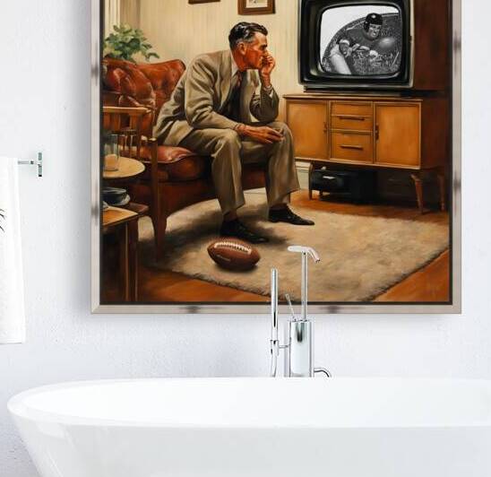 Man Watching Game by Row One Brand