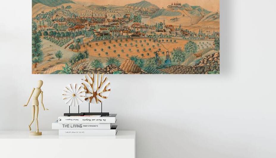 Bohemia 19th century View over the town and area by ASAR STUDIOS