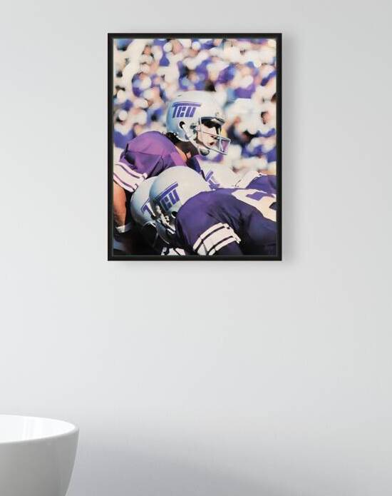 TCU Throwback 70s Football Art by Row One Brand
