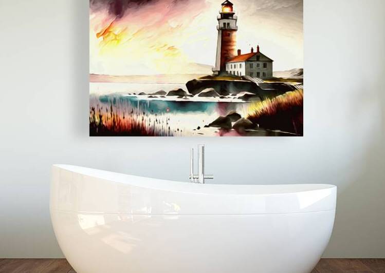 Majestic lighthouse - GIA-2309-1080 - OIL by JordiCarrio