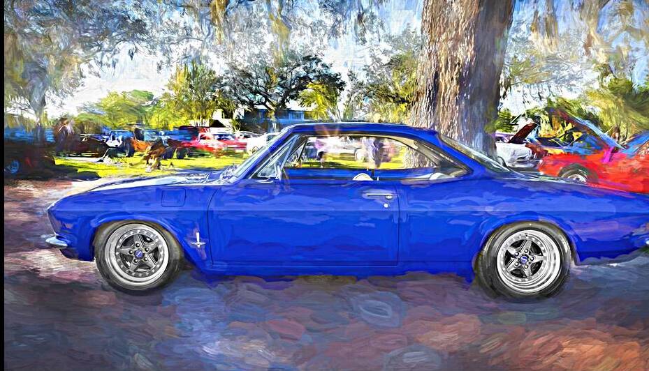 1965 Blue Chevrolet Corvair Monza X 5 by Rich Franco