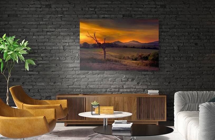 Heavenly Virginia Blue Ridge Farm Sunset by Norma Brandsberg Photography