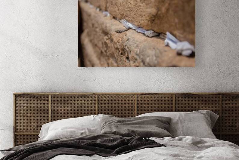 Notes to God in the cracks between the bricks of the Western Wal by Maor Winetrob