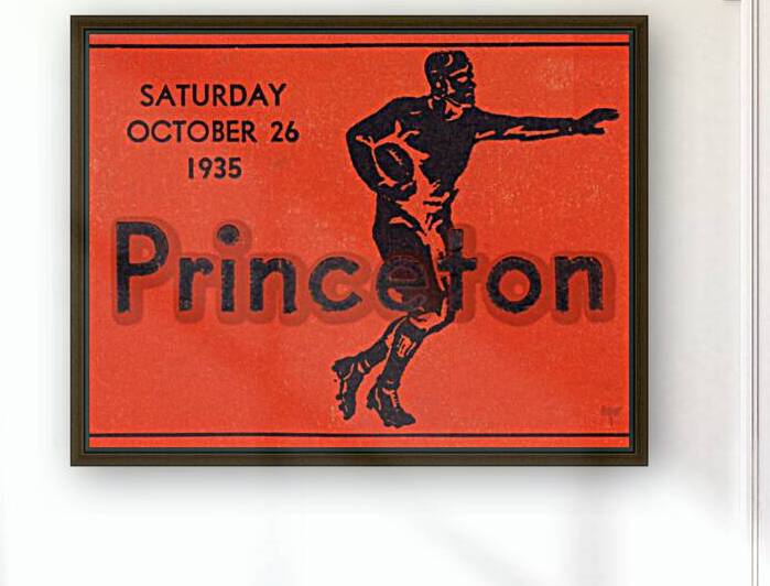 1935 Princeton Tigers Football Ticket Remix by Row One Brand