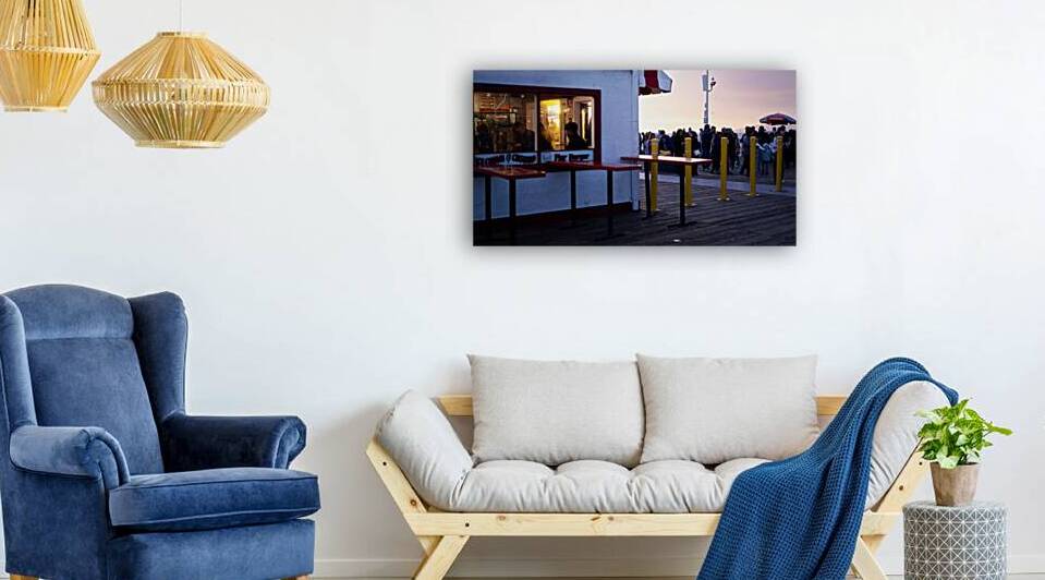 Santa Monica Pier Burger Shack by Jean Dzhermakyan