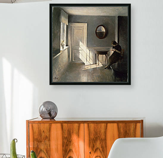 A young woman reading by Laurits Andersen Ring