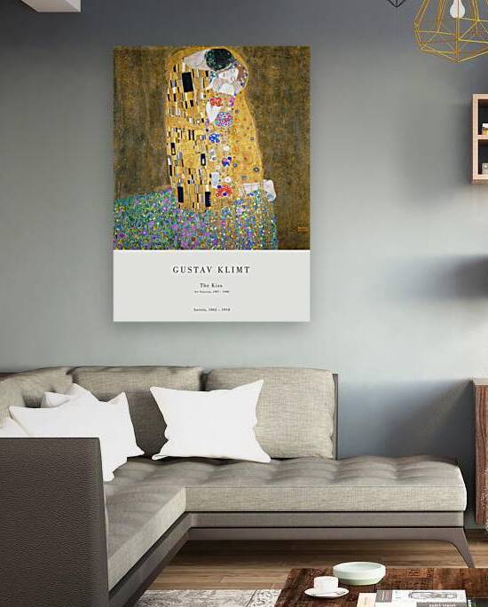 Gustav Klimt - The Kiss by Oldmasters