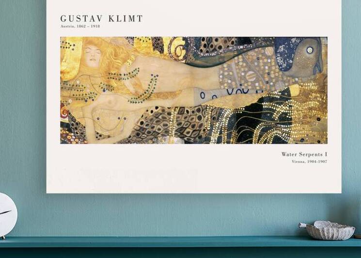 Gustav Klimt - Water Serpents by Oldmasters