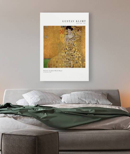 Gustav Klimt - Portrait of Adele Bloch Bauer by Oldmasters