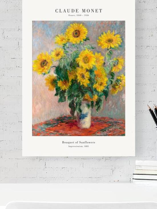 Claude Monet - Bouquet of sunflowers by Oldmasters